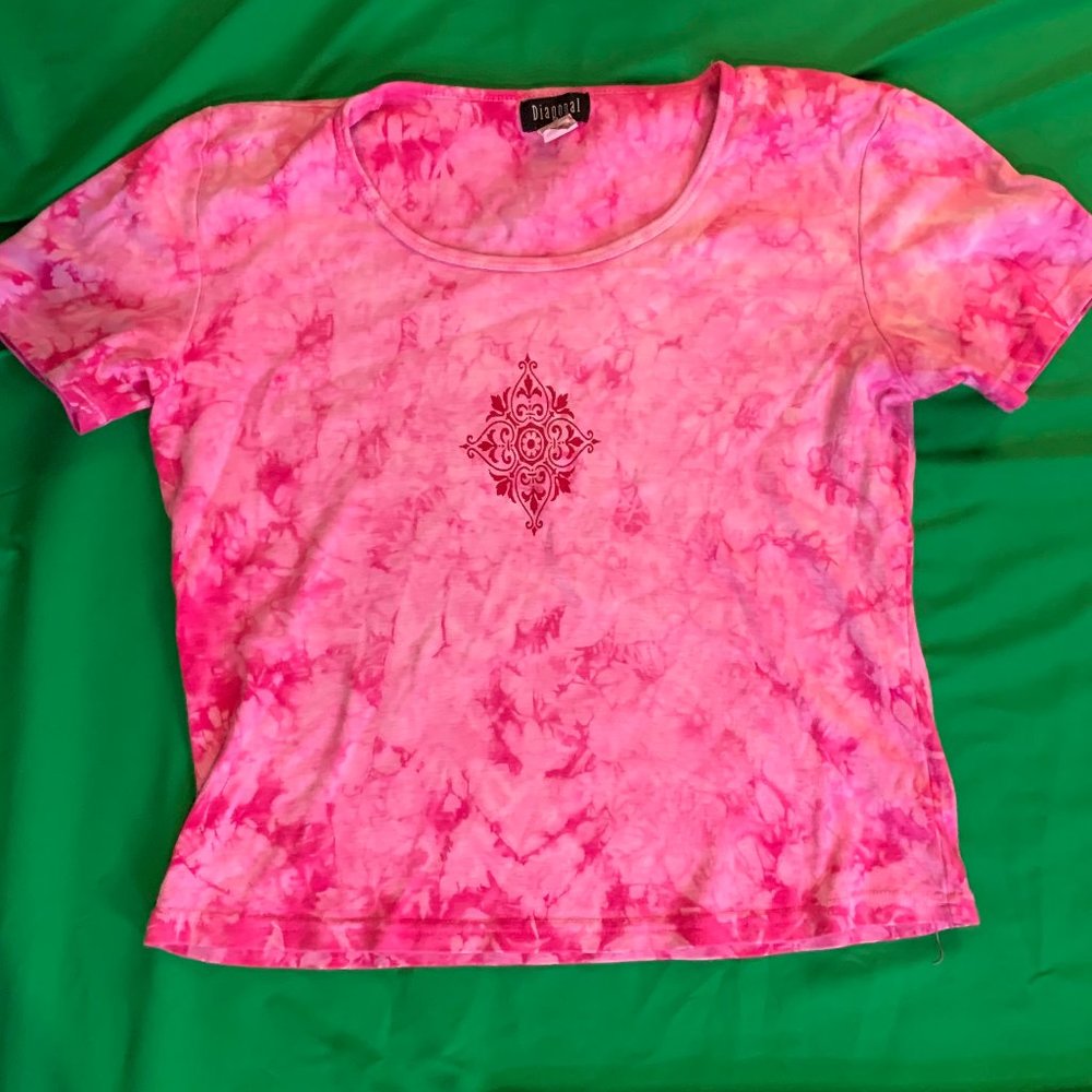 Tie-dye T-shirt by Diagonal with Art